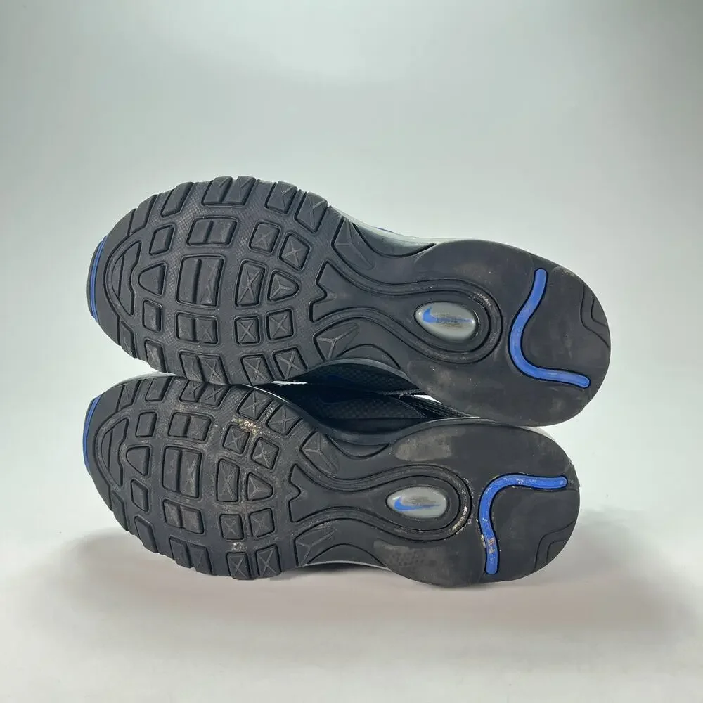 Nike Air Max 97 Black Royal Blue Casual Sneakers Shoes DN8003-001 Youth Size 6Y